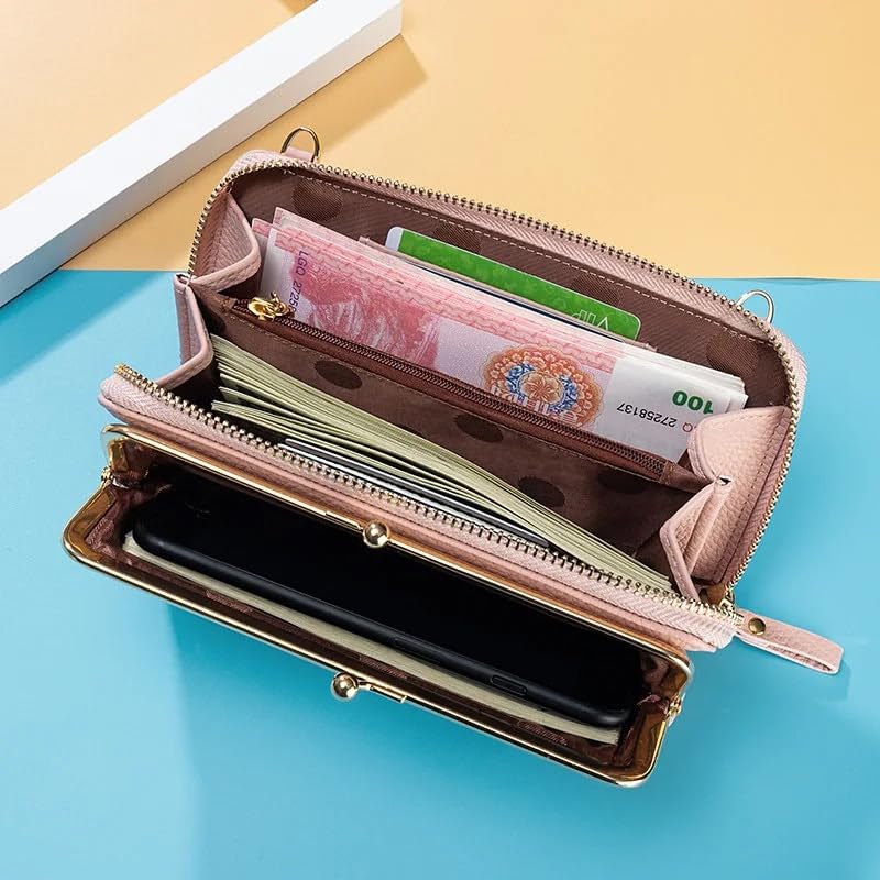 Vegan leather Crossbody stylish women handbag wallet with phone pocket for easy access, Adjustable straps,vintage look4