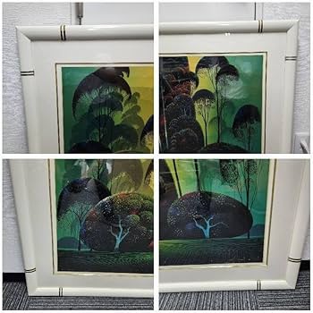 アイベン・アール　 グリーン フォレスト Amazon.co.jp: EYVIND EARLE アイベン アール 版画 2点セット