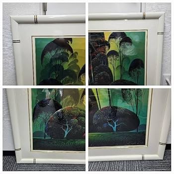 アイベン・アール　 グリーン フォレスト Amazon.co.jp: EYVIND EARLE アイベン アール 版画 2点セット