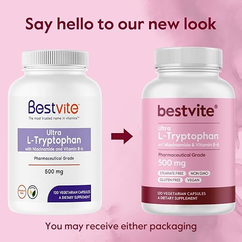 Miniatura 7 de BESTVITE L-triptófano 500mg con B3 y B6 (120 cápsulas vegetarianas) - Sin rellenos - Sin estearatos