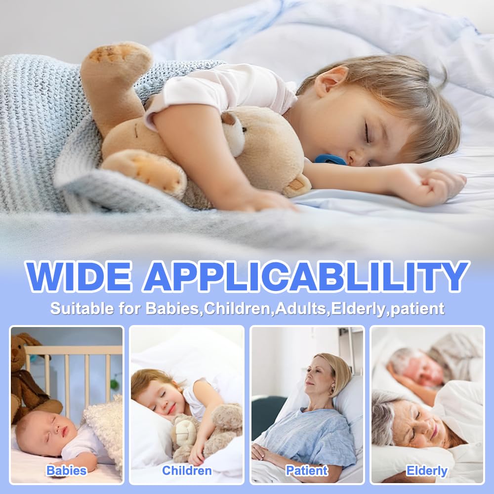 Allarme Enuresi Senza Fili, Allarme Wireless per Bambini con 3 Modalità di Lavoro, USB-C Ricaricabile, Allarme Senza Fili per Bagnare, Allarme per Enuresi Notturna per Vasino