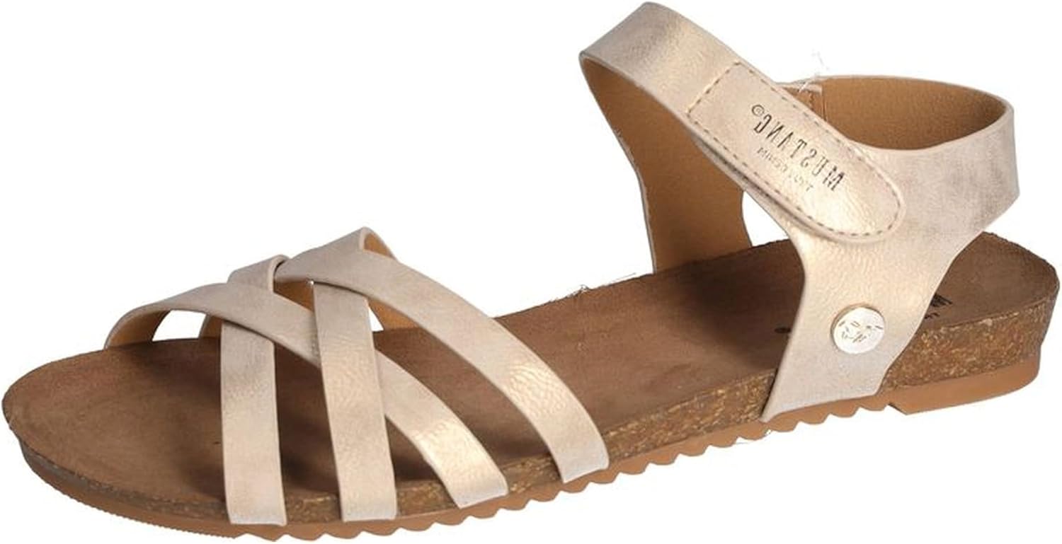 Mustang Sandalen met hak Beige Dames