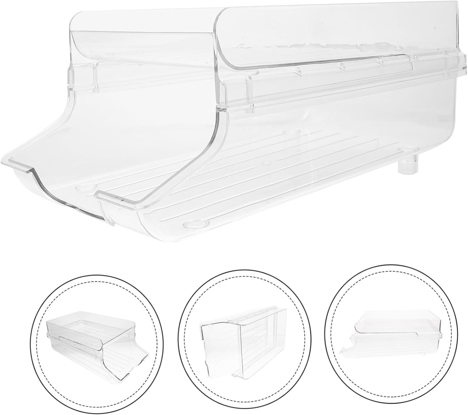 Refrigerator Beverage Storage Rack Automatic Rolling Dispenser for Cans Multi-function Organizer for Fridge Pantry and Countertop Large Capacity