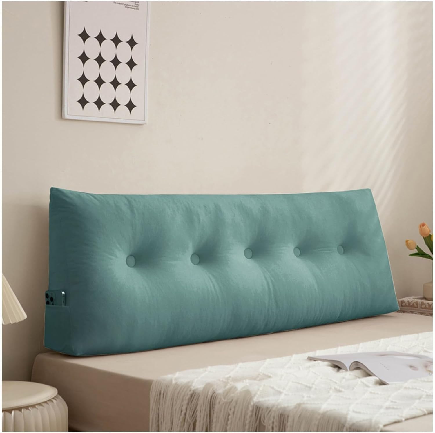 Coussin de Soutien Dorsal Coussin de Dossier Coussin Long Coussin de Lecture pour Lit et Canapé, Coussin Compensé, Coussin de Canapé lit, avec Housse Lavable,02,150X40X12cm