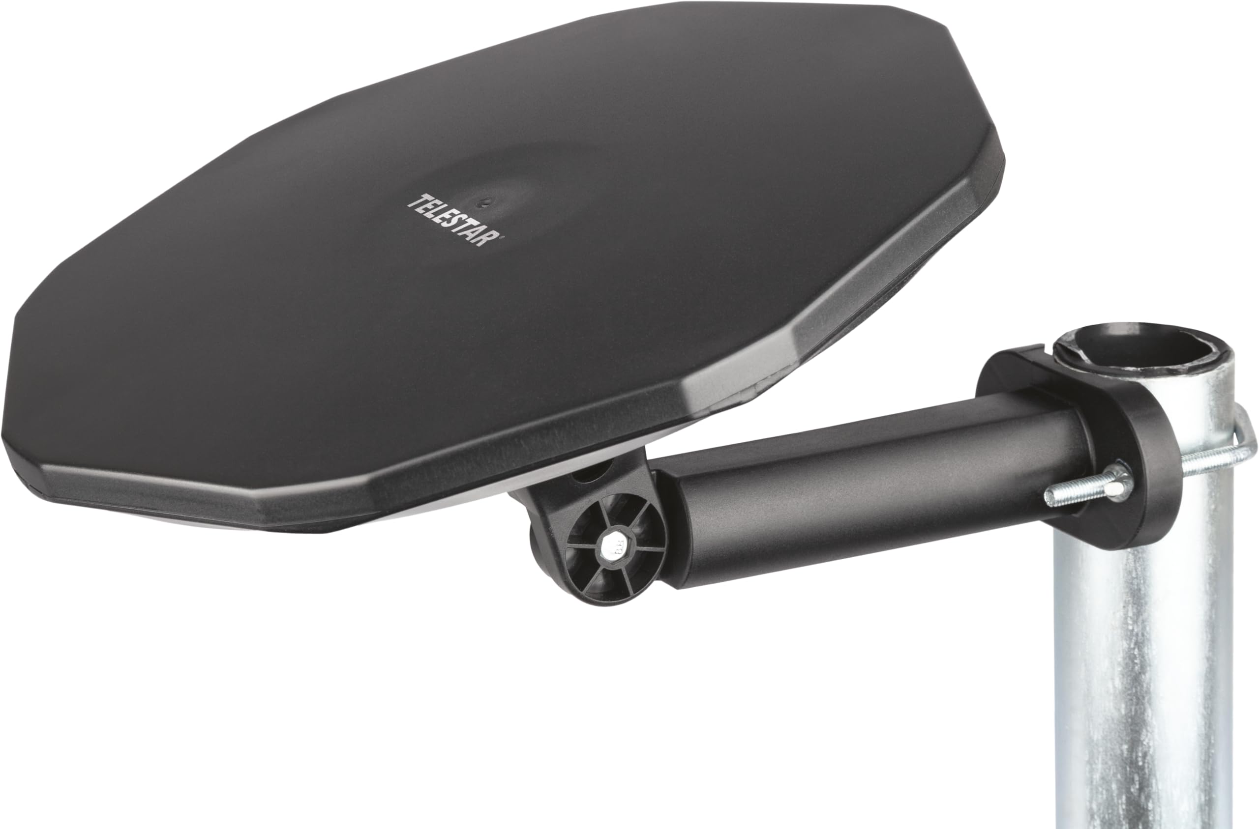 TELESTAR Antenna 15 LTE - Antenna Attiva DVB-T2 da Esterno (Outdoor & Campeggio, DVB-T2/FM/DAB+, 20dB Guadagno) - Nero