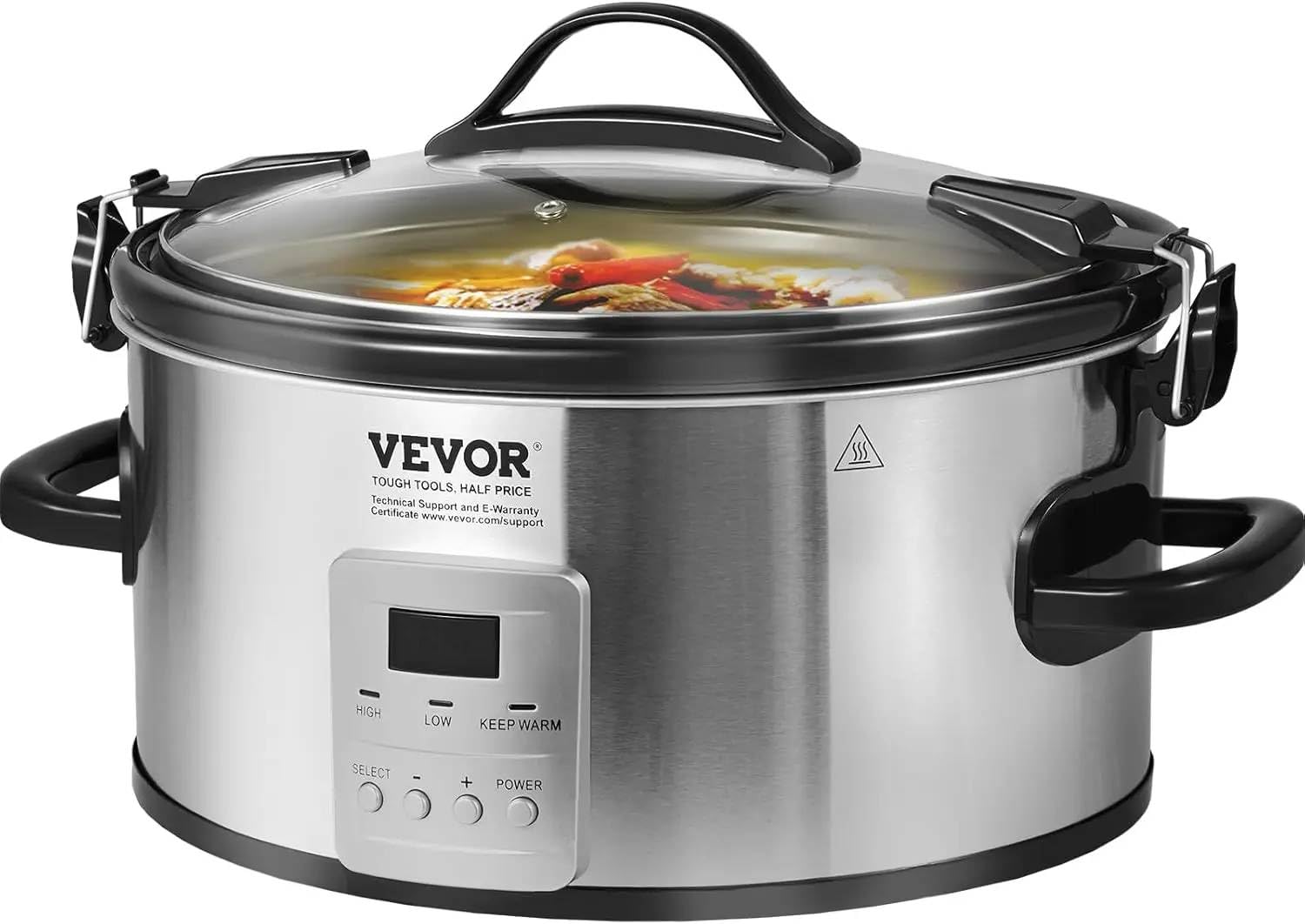‚6-Quart Electric Slow Cooker with 3 Heat Settings & 20-Hour Timer ‚¨ Effortless Cooking for Delicious Meals-image-16