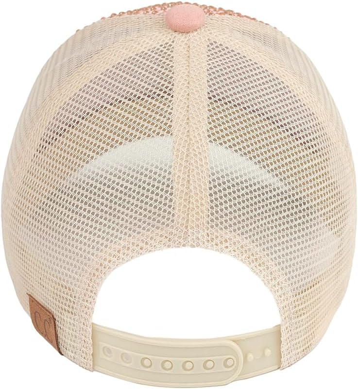 C.C Glitter Sequin Baseball Cap with Mesh