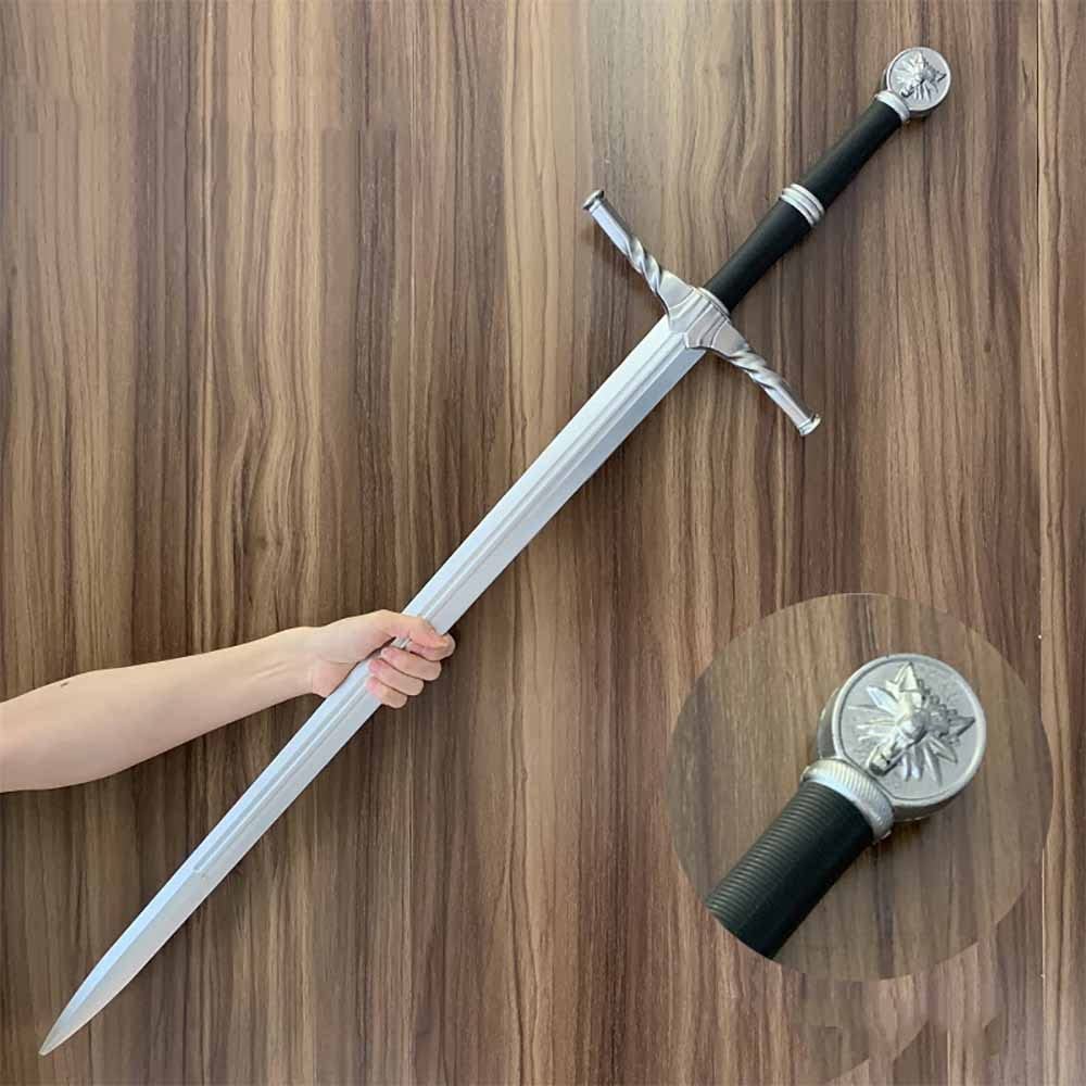 ウィッチャー3 ワイルドハント 狼流派の銀の剣 金属製 模造刀 西洋剣 美術品 ウィッチャー3 ワイルドハント 狼流派の銀の剣 金属製 模造刀 西洋剣