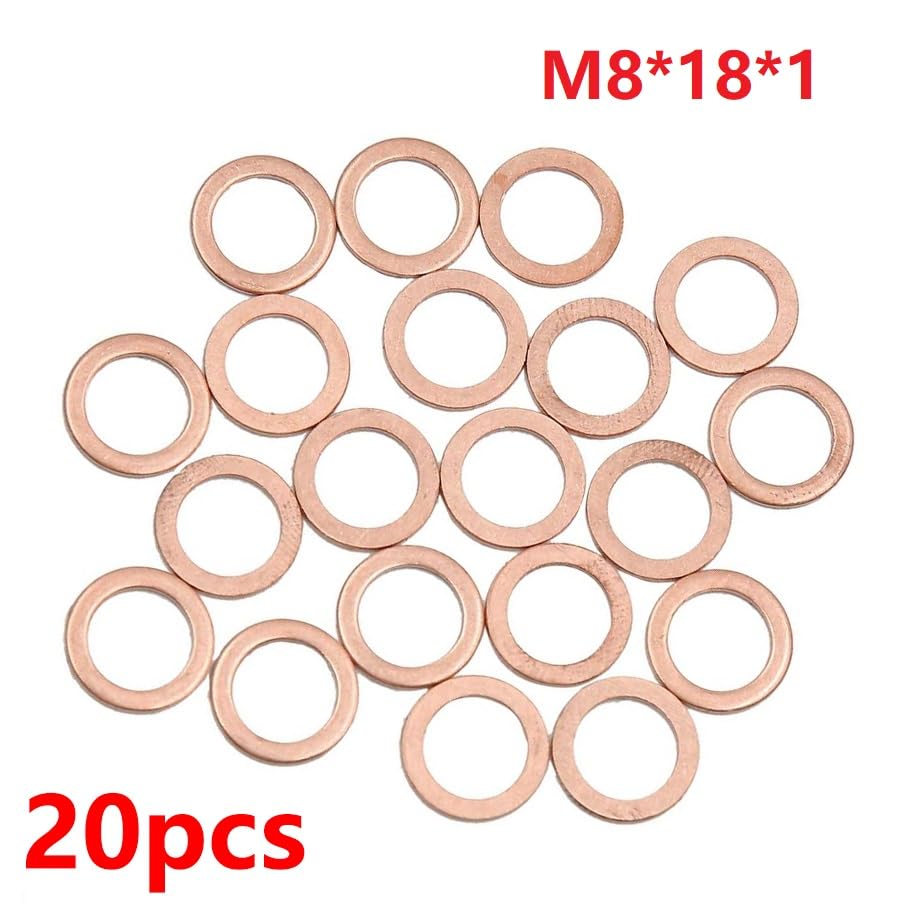 Juego De 4 Arandelas De Cobre De Sellado 12x15.5mm - Para Motores Clásicos (Ref. N0138128)
