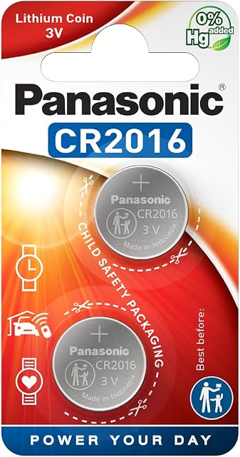 Panasonic CR-2016 Baterie Litowe, 2 sztuki
