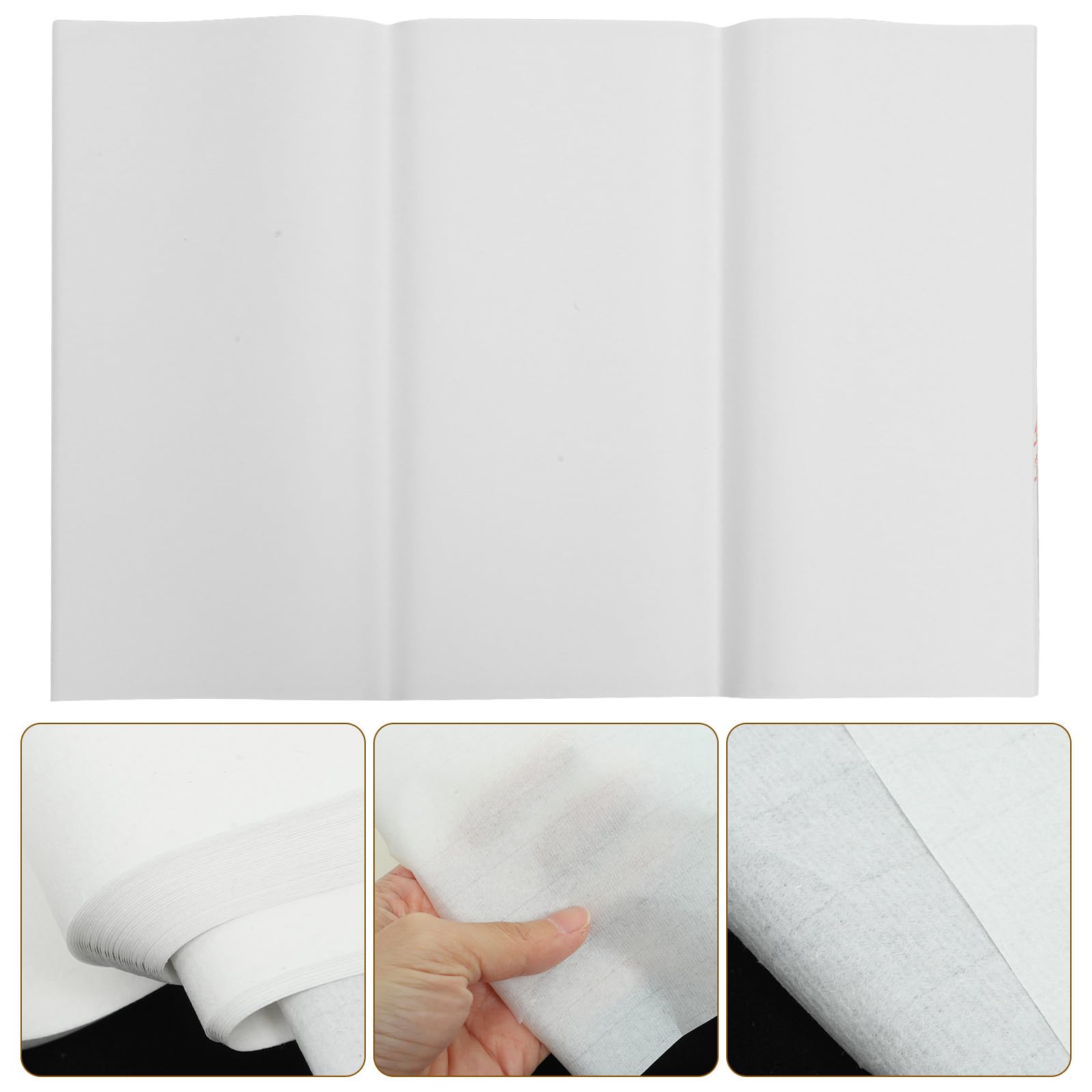 NESTINGHO 100 Feuilles de Papier à Dessin de Riz Blanc Rectangulaire Portable Multifonction pour Amateurs et Débutants de Calligraphie Chinoise
