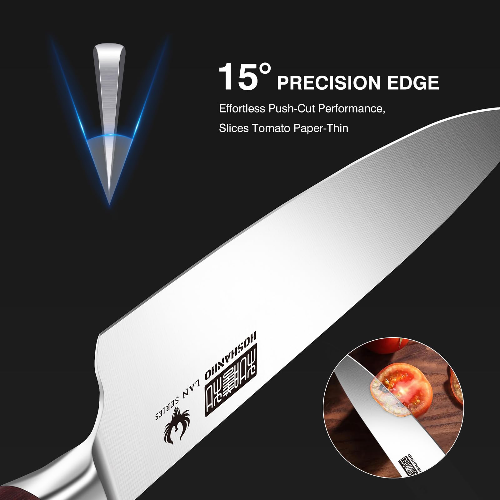 HOSHANHO 3-Piece Kitchen Knife Set - Ultra Sharp -3