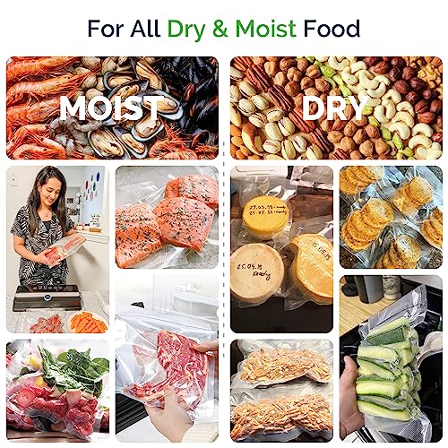 GERYON Vacuum Sealer Rolls, 2 Packs 8 X 50 Food Vacuum