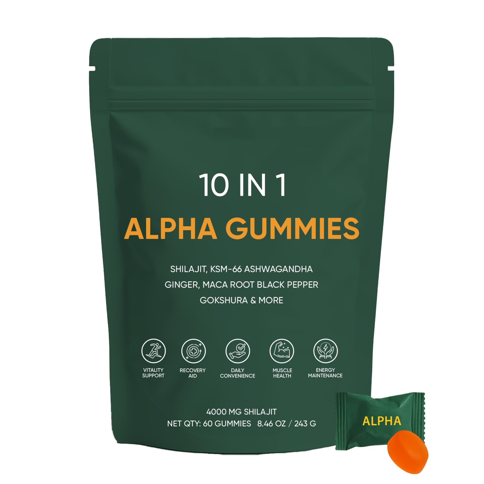 Amazon.com: Art anime 10-in-1 Alpha Shilajit Gummies with