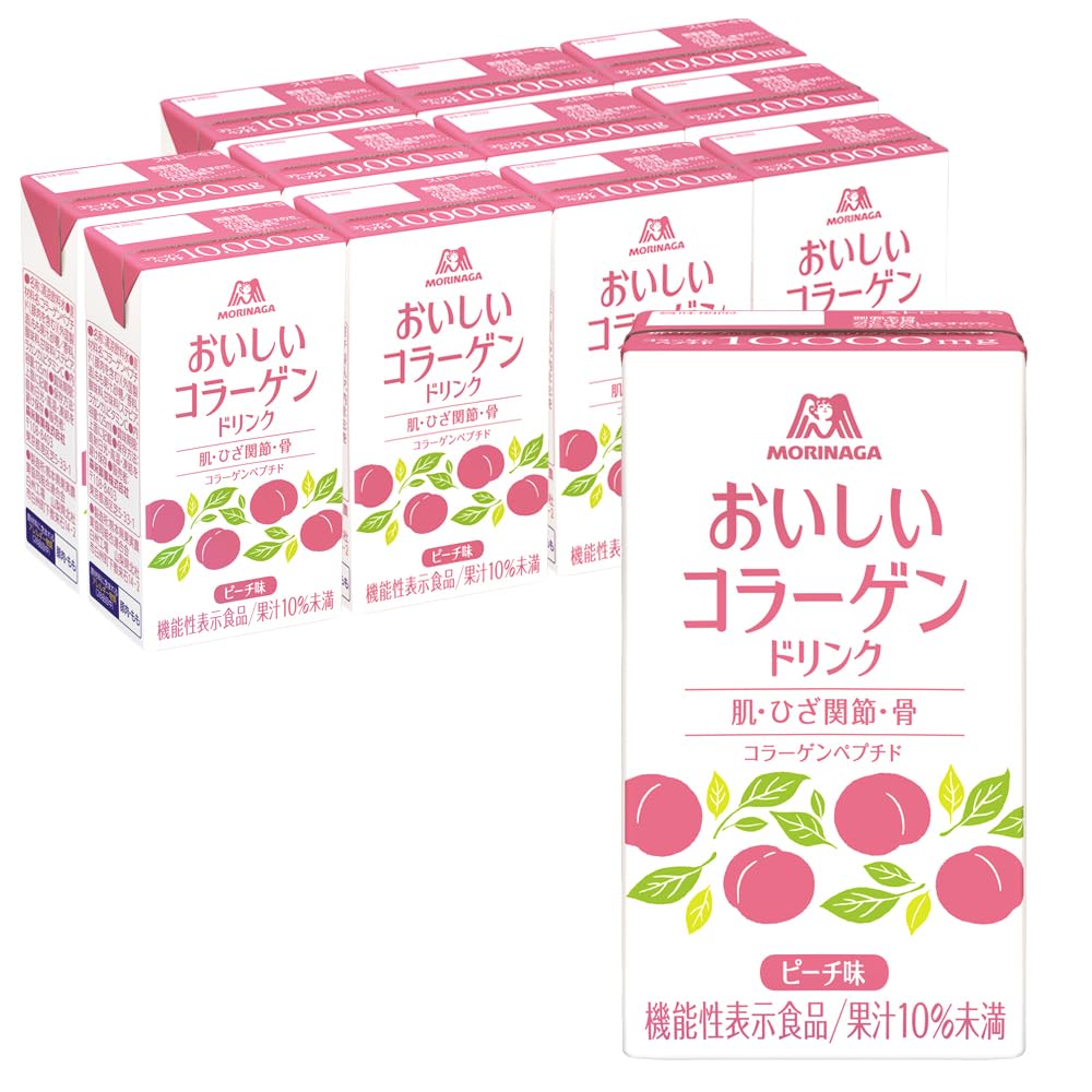 森永おいしいコラーゲンドリンク　ピーチ味　72本 Amazon.co.jp: 森永製菓 おいしいコラーゲンドリンク 125ml 12本