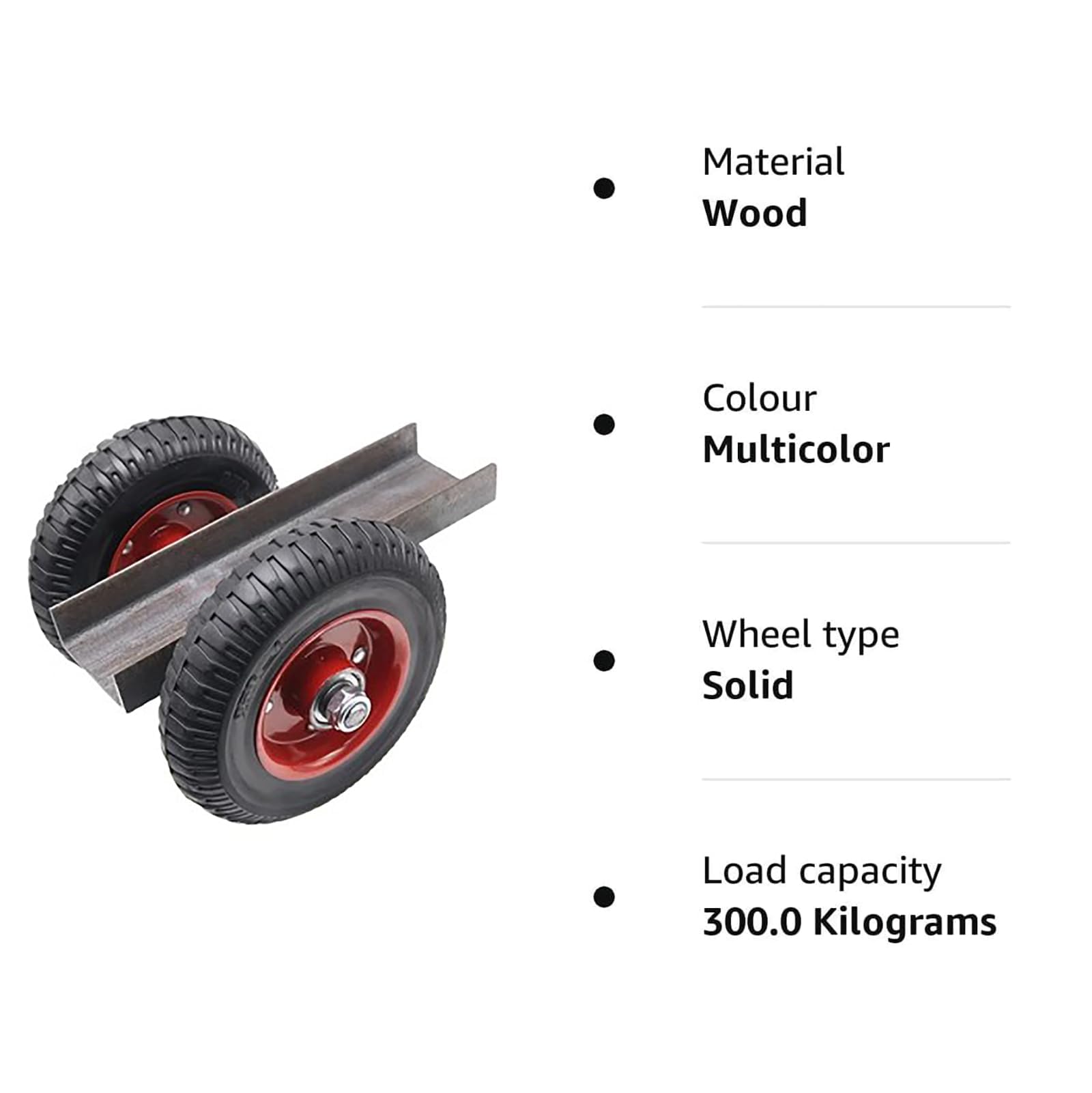 Panel Dolly Mover wózek z solidnymi kółkami 15 cm, nośność 300 kg, do arkusza, szkła, sklejki, ościeżnicy, płyty gipsowo-kartonowej