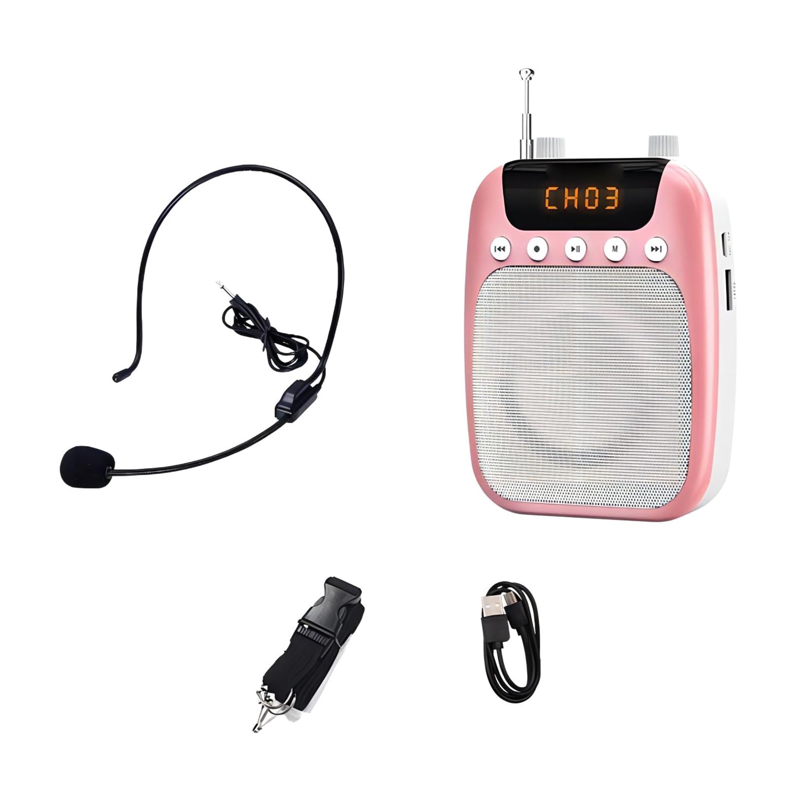 拡声器 サイレン付き小型拡声器【防犯/防災/メガホン】☆ - 北欧ラグ