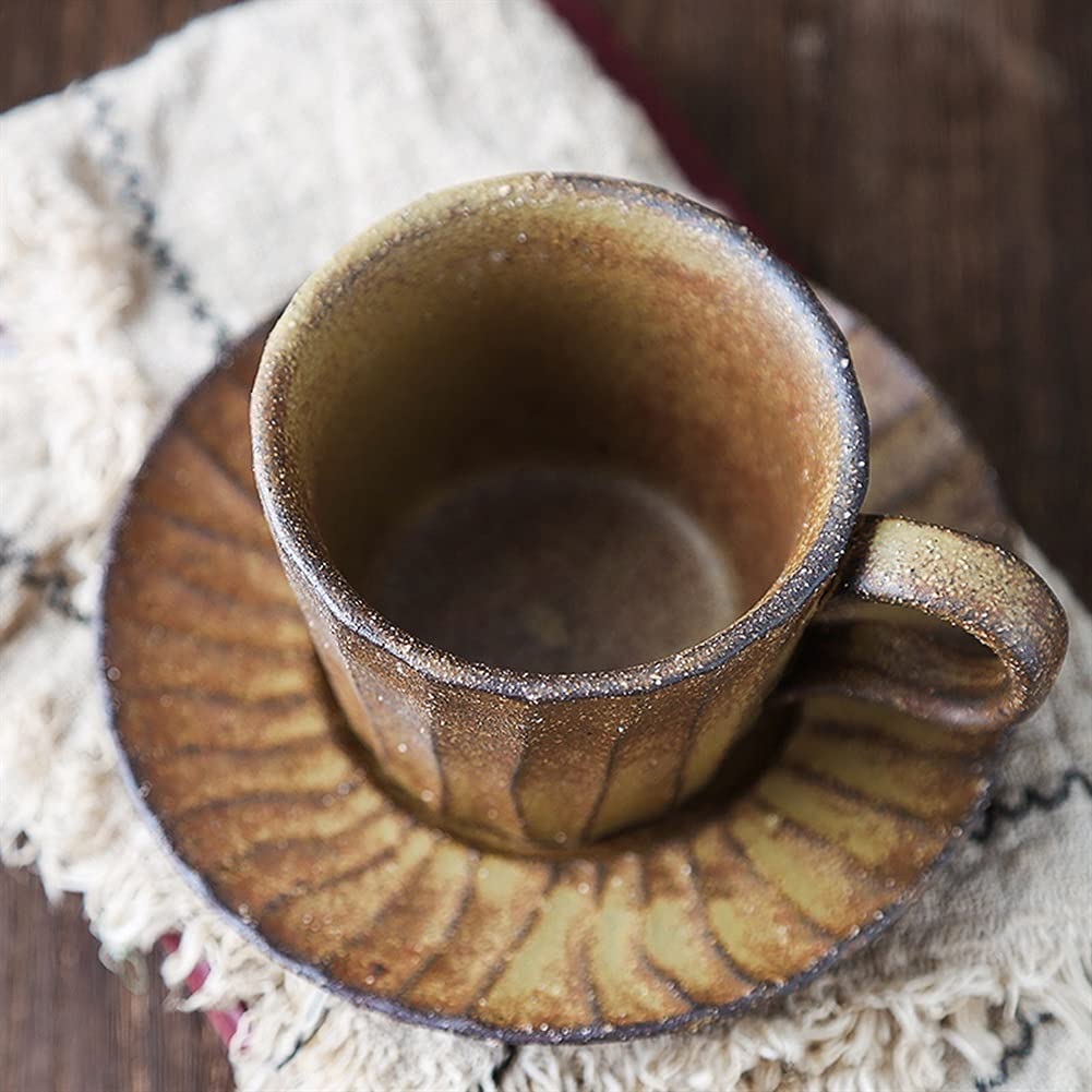 Set di tazzine da caffè in porcellana, tazze da tè in porcellana, tazze da tè pomeridiane, lussuose riutilizzabili e piattino, tazze da caffè grandi, tazze da cappuccino, tazze da latte, tazze da frul