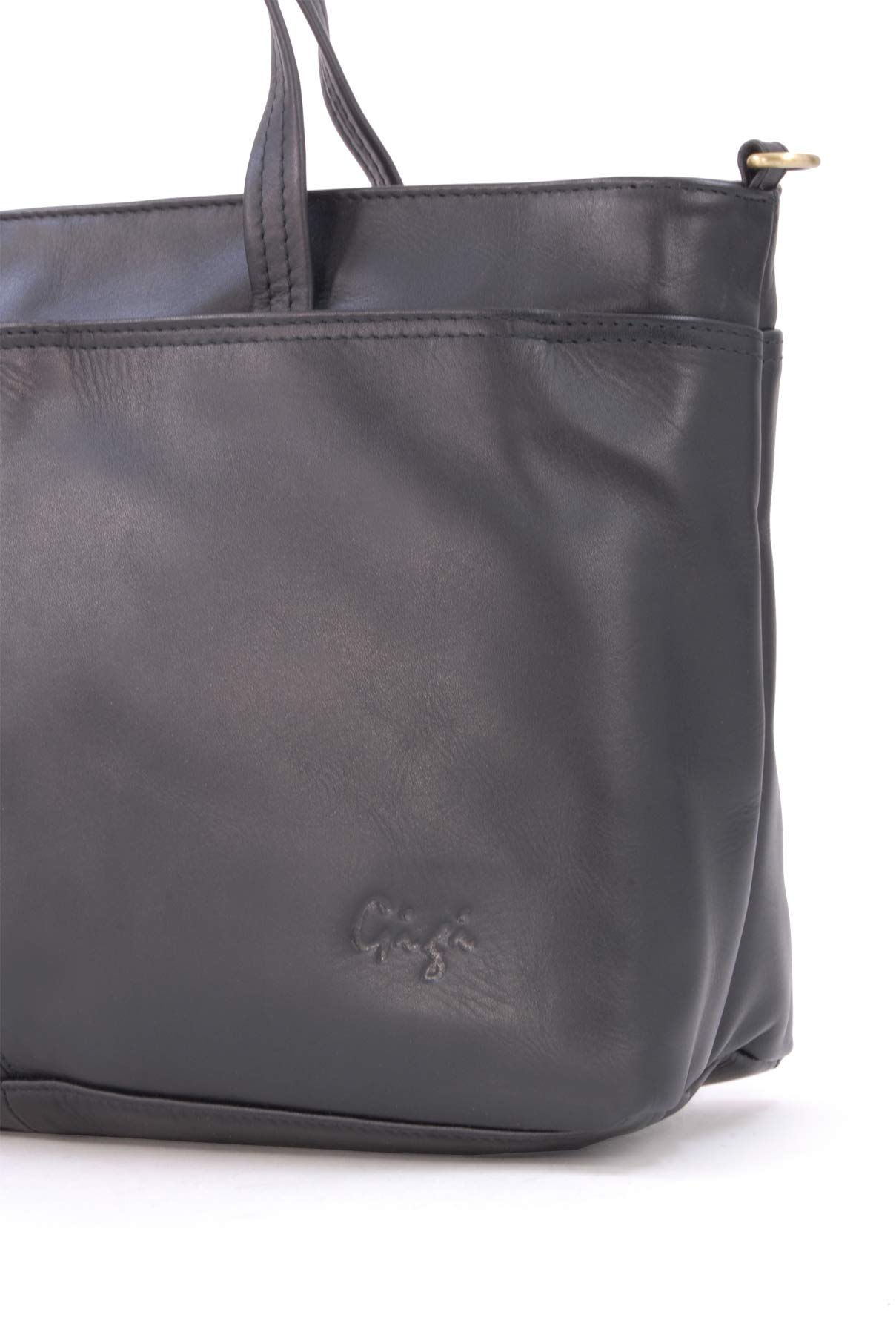 Gigi - Bolso de Hombre Grande de Piel - Tote Bag de Mujer - Bolso de Trabajo A4 - Correa Bandolera Desmontable - Othello 6490