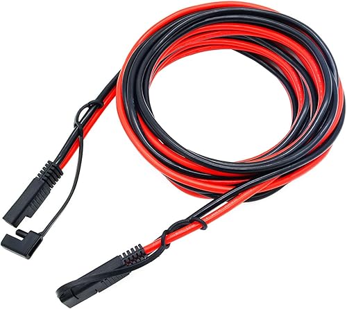 Miniatura 2 de Cable de extensión SAE de 20 pies, 10 AWG SAE a SAE, cable de desconexión rápida, cable de extensión de panel solar con adaptador de polaridad SAE