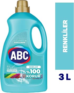ABC DETERGENT Liquid Laundry Detergent Colors 3 L