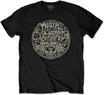 Creedence Clearwater Revival 'Down On The Corner' Black T-Shirt - 100% Cotton Band Tee (Medium)