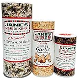 Jane's Krazy Mixed-Up Seasonings Super Bundle- 3 Items (Jane's Krazy Original Mixed Up Salt Marinade & Seasoning, Jane's Krazy Chunky Mixed-Up Garlic Seasoning and Jane's Krazy Original Mixed-Up Pepper Marinade & Seasoning)