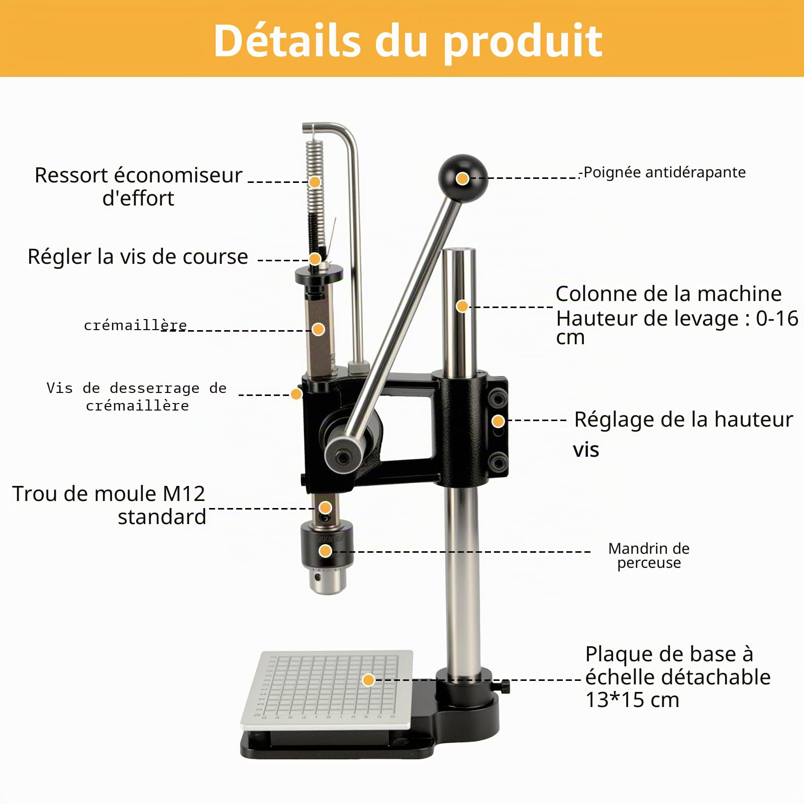Machine à gaufrer et poinçonner en cuir | Machine à gaufrer pour percer le cuir, bricolage, plaque en aluminium PP,compatible avec fer perforé,ciseau à coudre,tampons