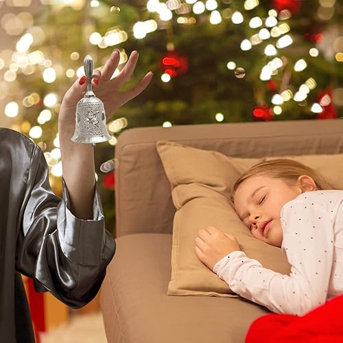 Miniatura 4 de Campana de mano, campanas de llamada de boda para servicio de restaurante, timbre, bar, cascabel, boda, aula, iglesia, escuela, aula, alarma y