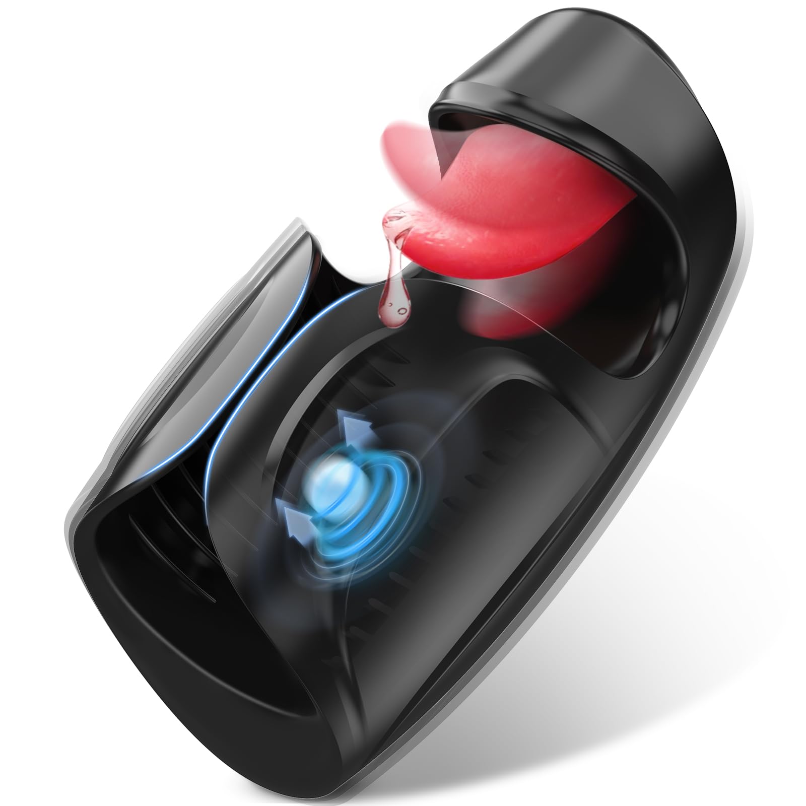 Male Sex Toys for Men - baiwatt Masturbator Penis Training Vibrator, 10 Tongue-Licking & Tapping & Vibrating Sex Toy Male Stroker Trainer, Mens Sex Machine Masturbators Adult Sex Toys & Game