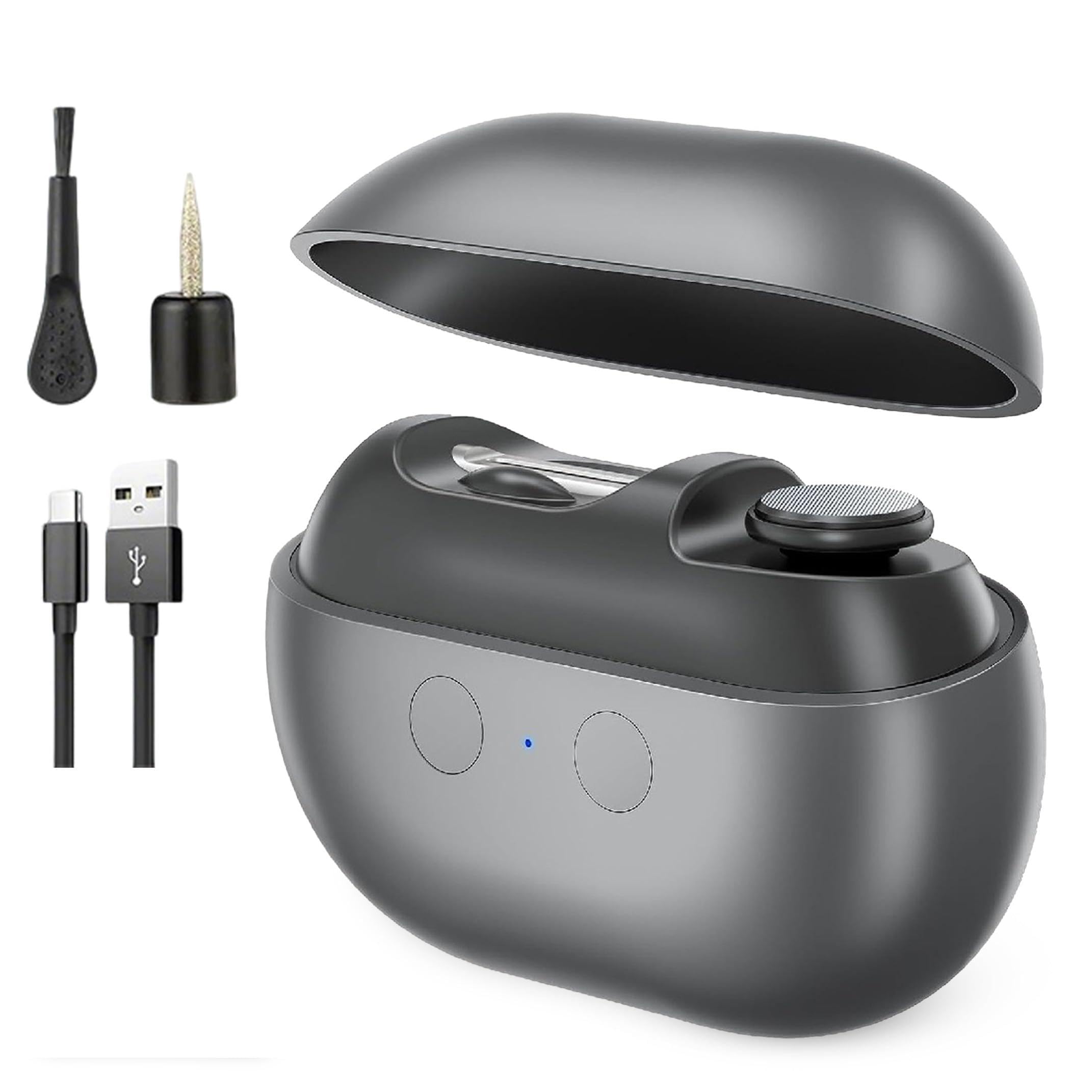 Waqqys Black Fanyil Easyclip Smart Nail Clipper, Yosody Easyclip Smart Nail Clipper, Led Light & Nail Scraps Storage & Polishing(Black)