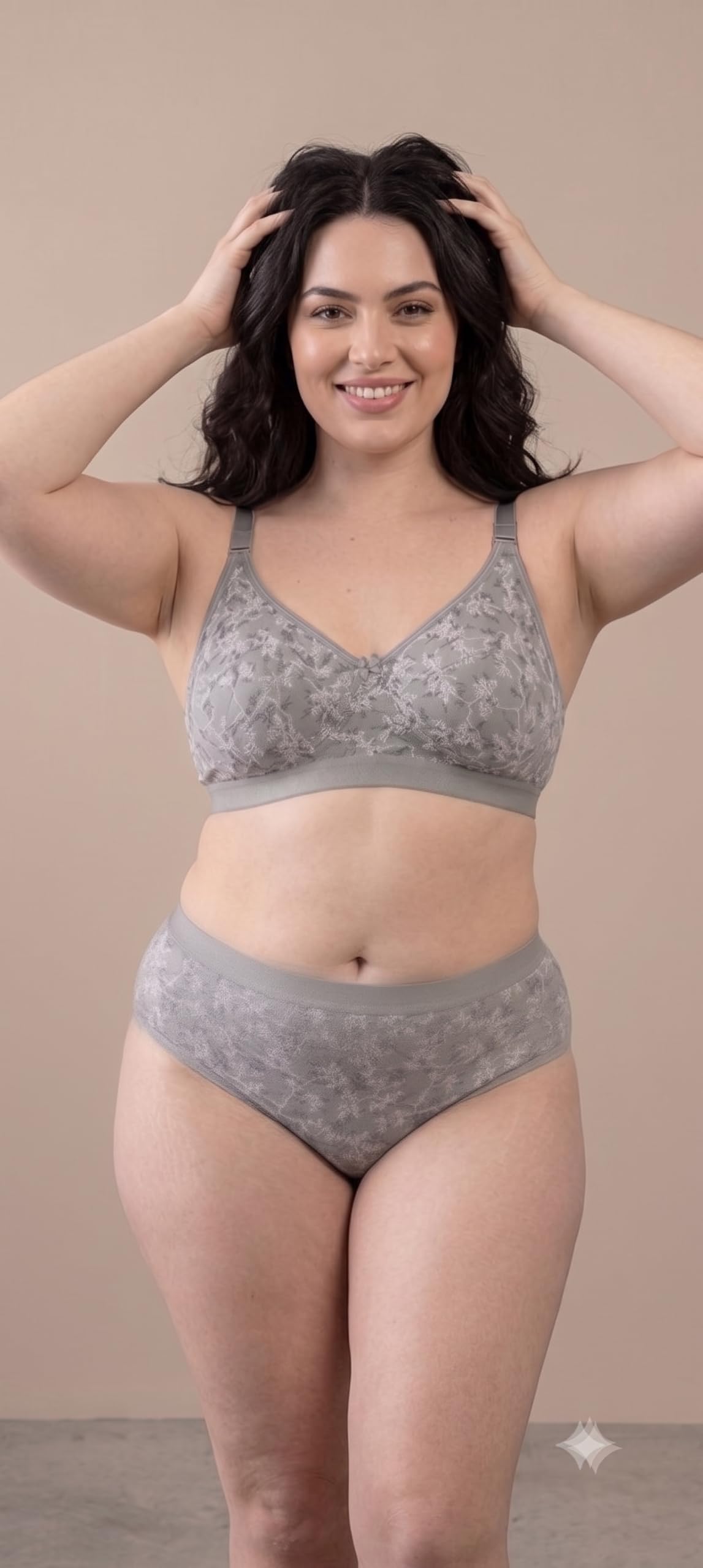 viral girl Womens Full Coverage Seamed Lingerie Set - Soft Stretch Fit C-Cup and D-Cup Bra and Panty Set(Ekta-Set)-picture-23