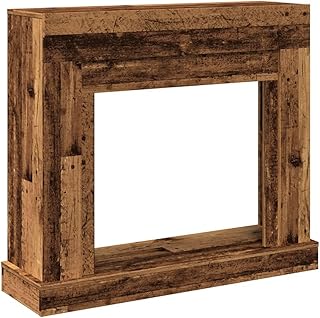 vidaXL Fireplace Surround Old Wood 39.4x11.8x34.4 Engineered Wood
