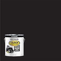 Vista 2 de Rust-Oleum 280168-2PK Farm & Implement Pintura esmaltada, galón, negro de bajo brillo, paquete de 2