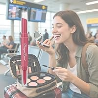 Vista 2 de MYUANGO Juego de 6 lápices labiales de terciopelo mate + delineador de labios y lápiz labial, kit de delineador de labios vegano de larga duración