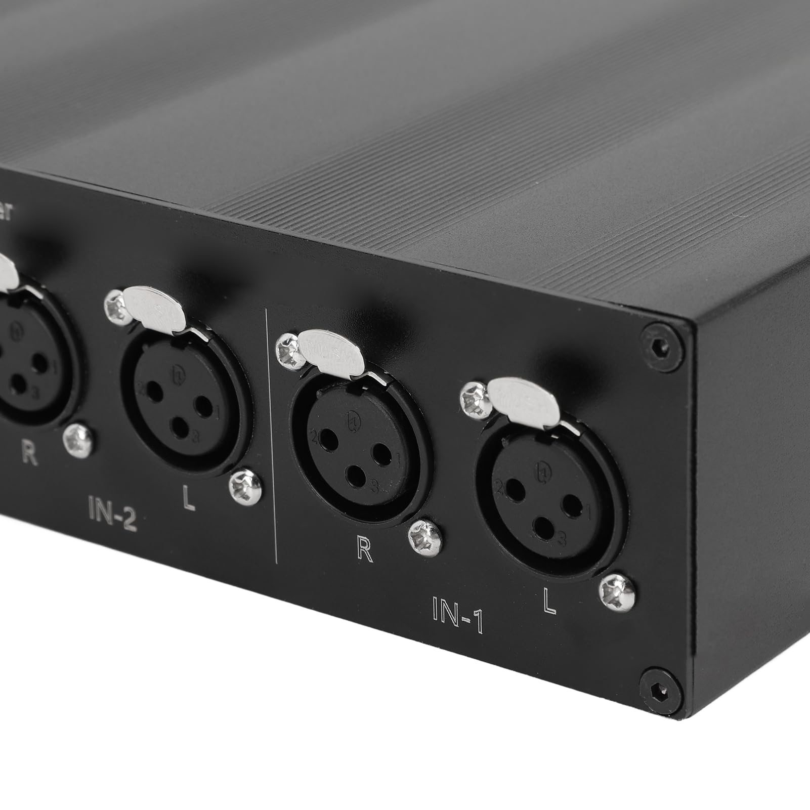 Generic Conmutador de Sonido XLR Balance 2 en 1 Salida para Sistemas Estéreo de Alta Fidelidad, Selector Robusto para Profesionales en Instalaciones de