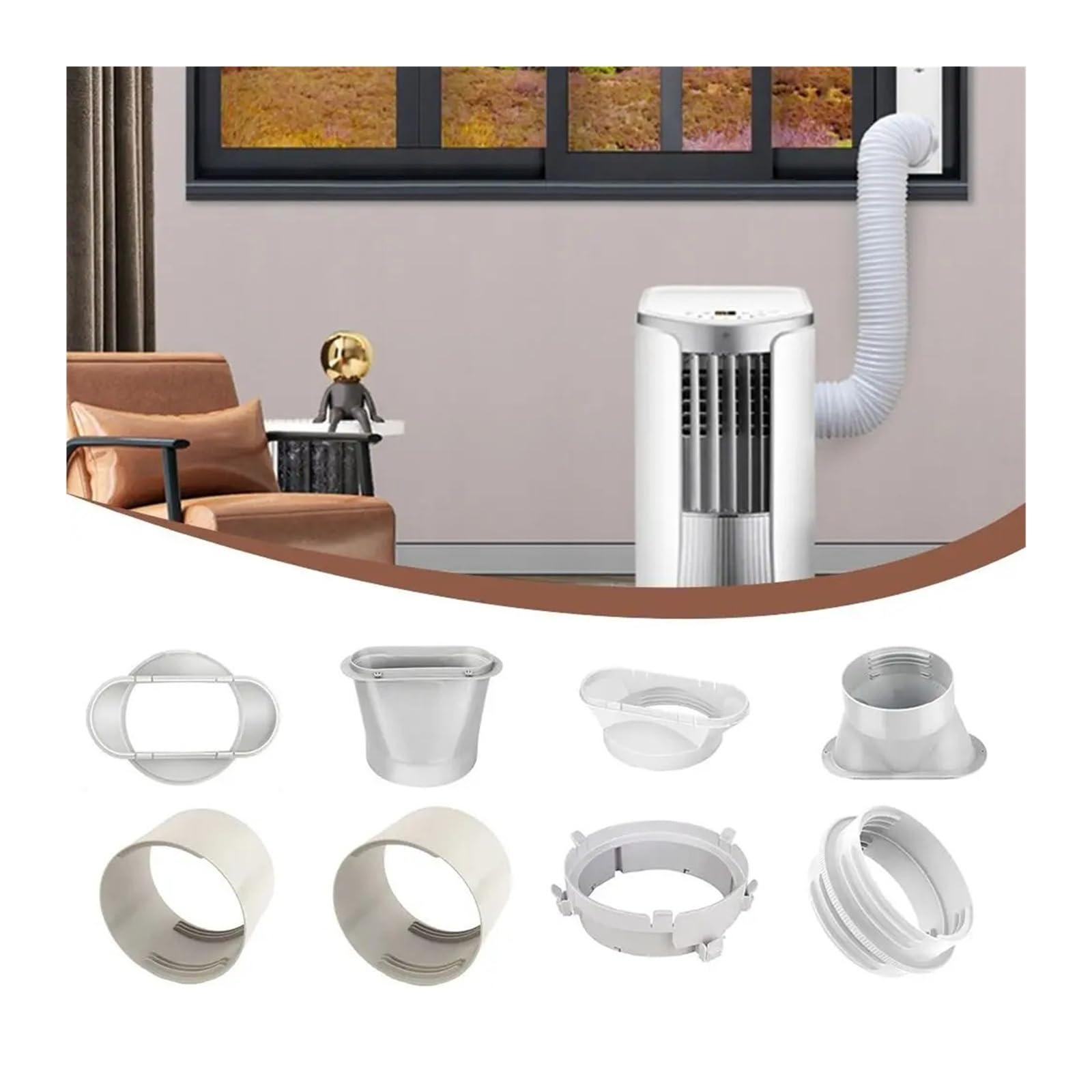 Abluftadapter für Klimageräte Abluftschlauchanschluss for Klimaanlage