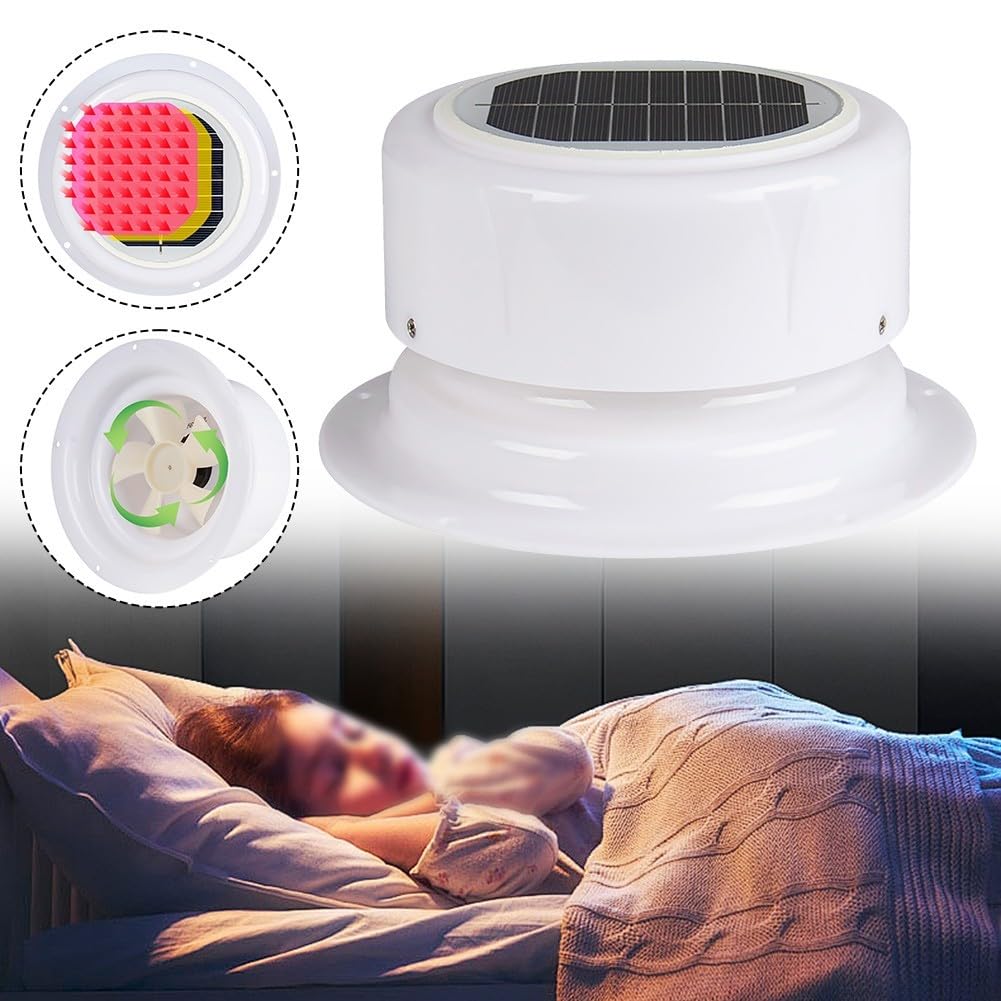 ZYWUOY Für Wohnmobil-Solarventilator für effiziente Luftzirkulation in Wohnmobilen, Booten und Campingplätzen