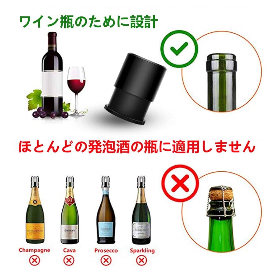 Amazon｜【新版】 SKYIE ワインキャップ ワインストッパー