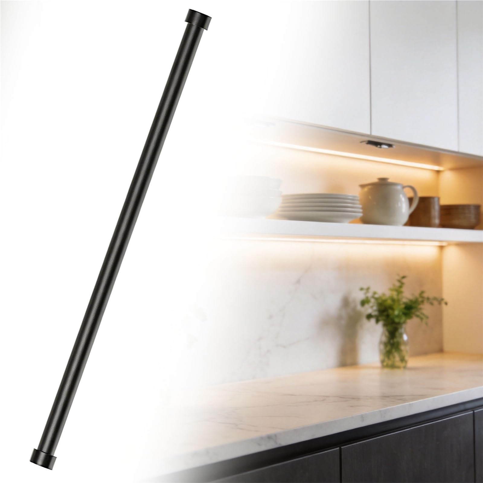 Rails anti-basculement étagères pour organiser le garde-manger et sécuriser les verres L 85 cm
