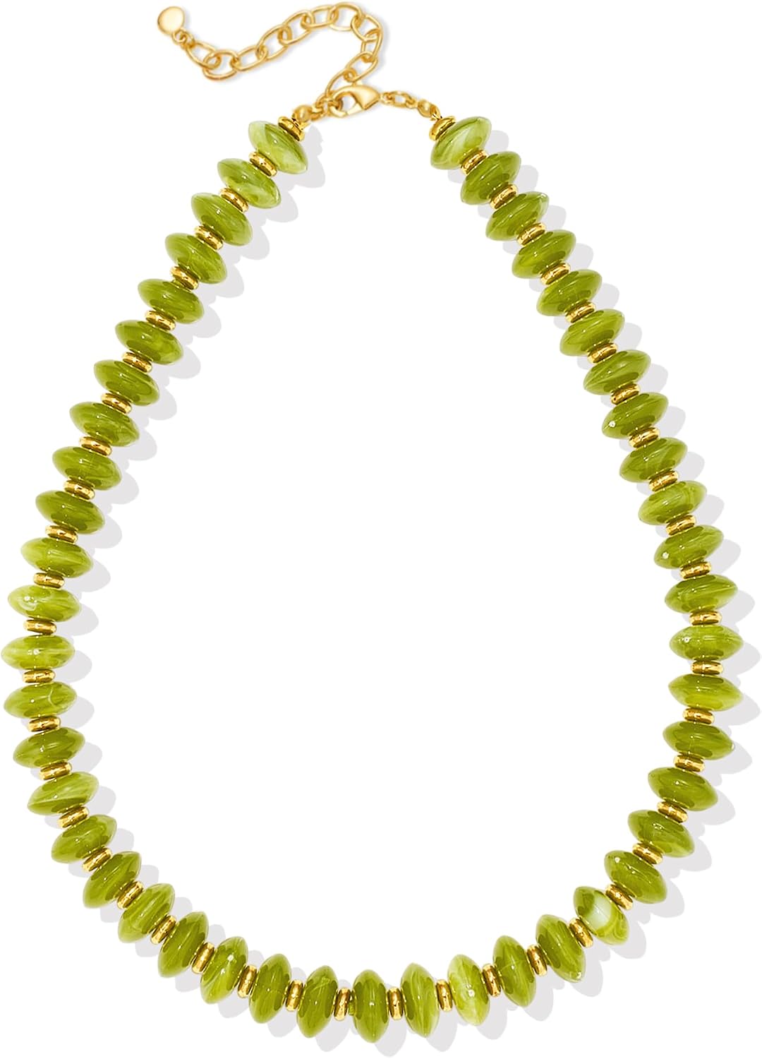 Resin Chunky Beaded Necklace for Women,Vacation Jewelry