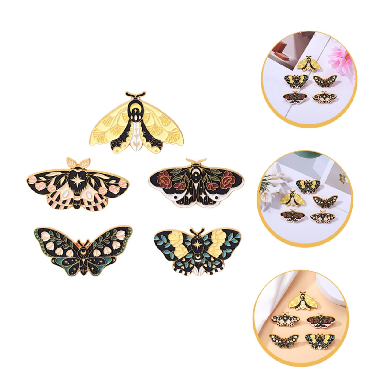 GALPADA 25stücke Teiliges Set Schmetterlings Broschen Bunte Emaille Anstecknadeln Für Kleidung Taschen Und Hüte Retro-insekten-design Für Accessoires Und
