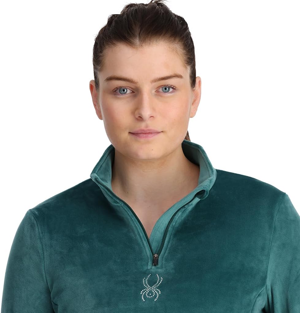 Spyder Women's Shimmer Bug Half Zip T-Neck Ski Base Layer