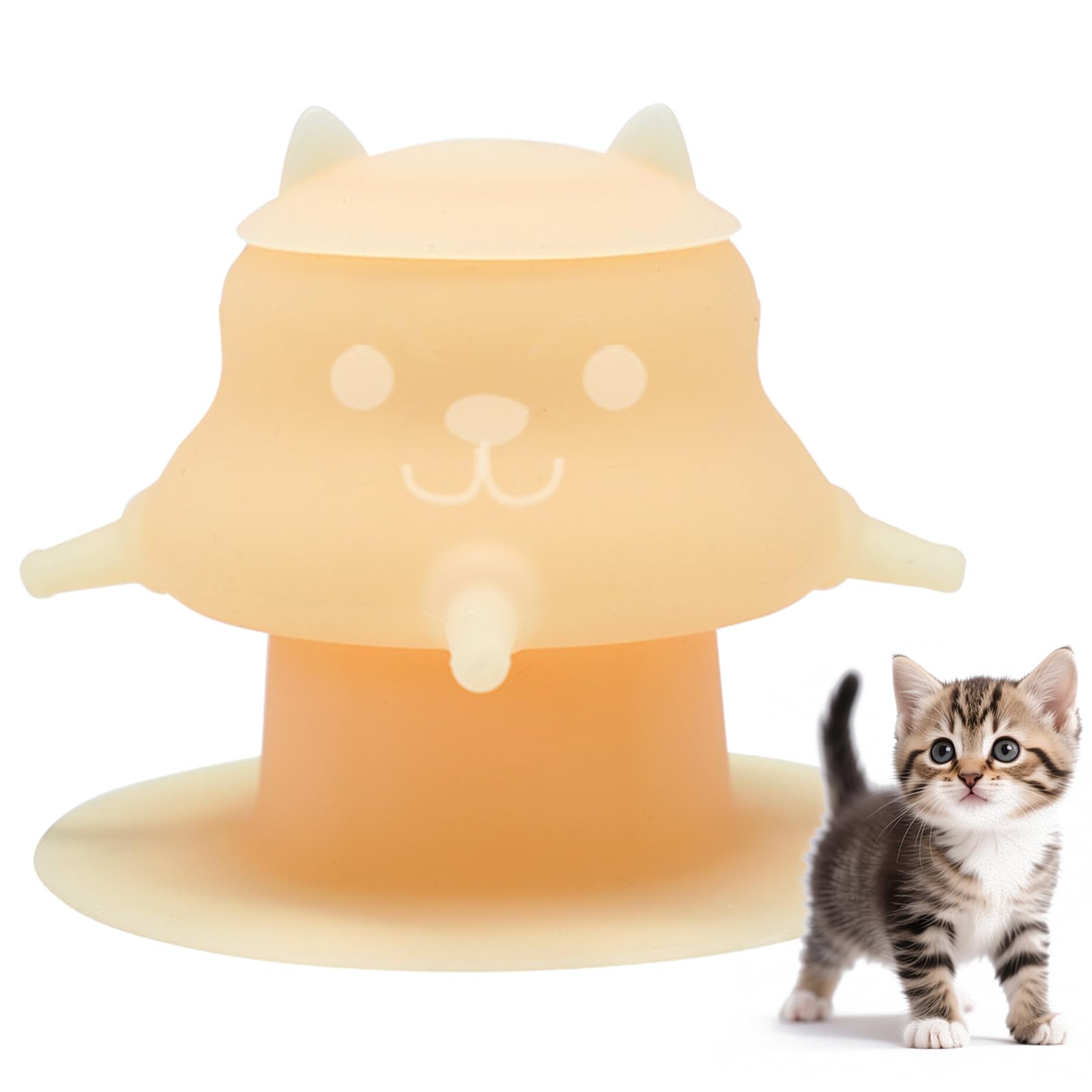 MAKOL Puppy Feeder for Nursing, Kitten Nipples Premium Silicone Nursing Station,Puppy Milk Feeder with 4 Nipples,for Feeding Kittens, Doggie and