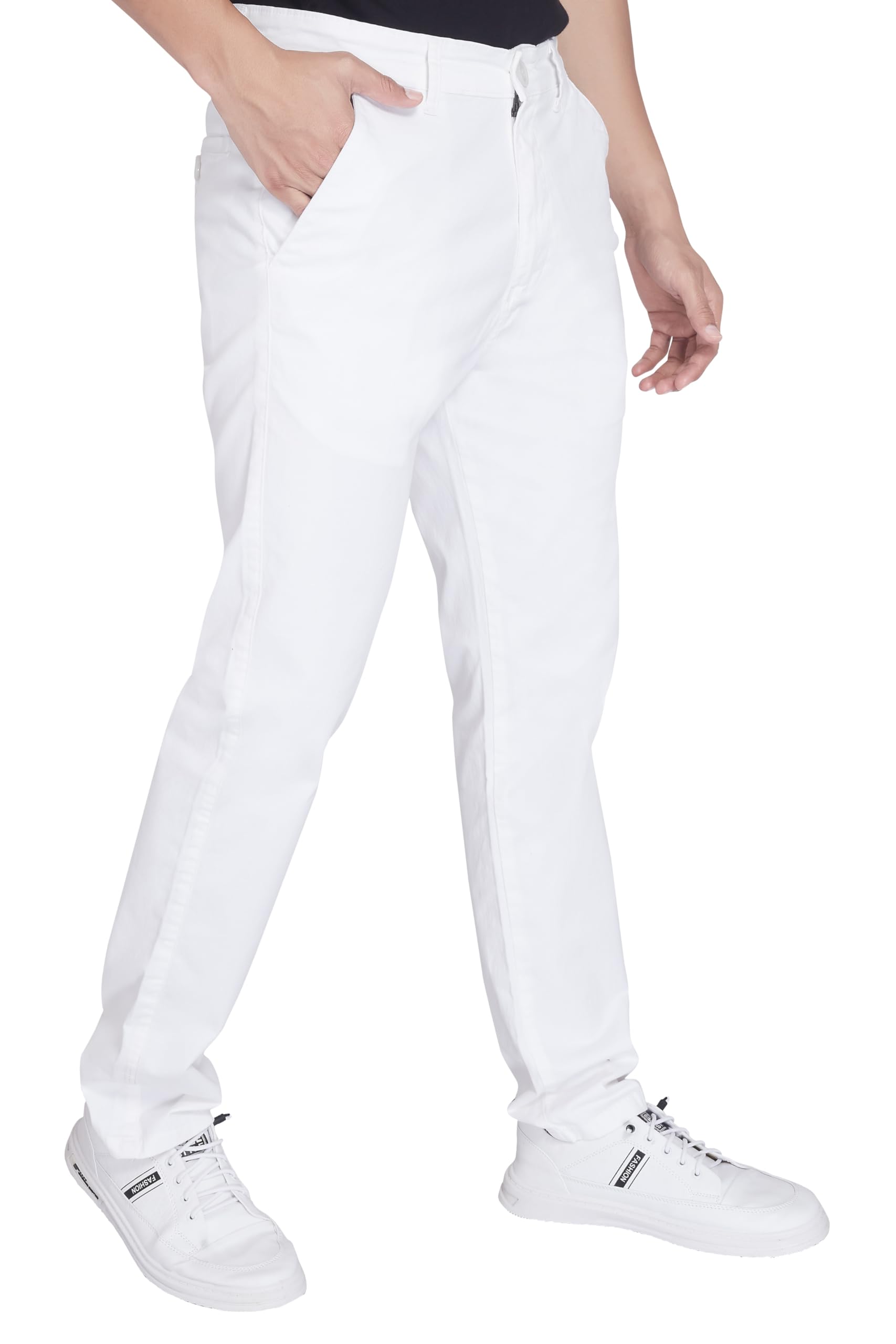 divisive Men's Regular Fit Cotton Chinos Trousers Pants-picture-53