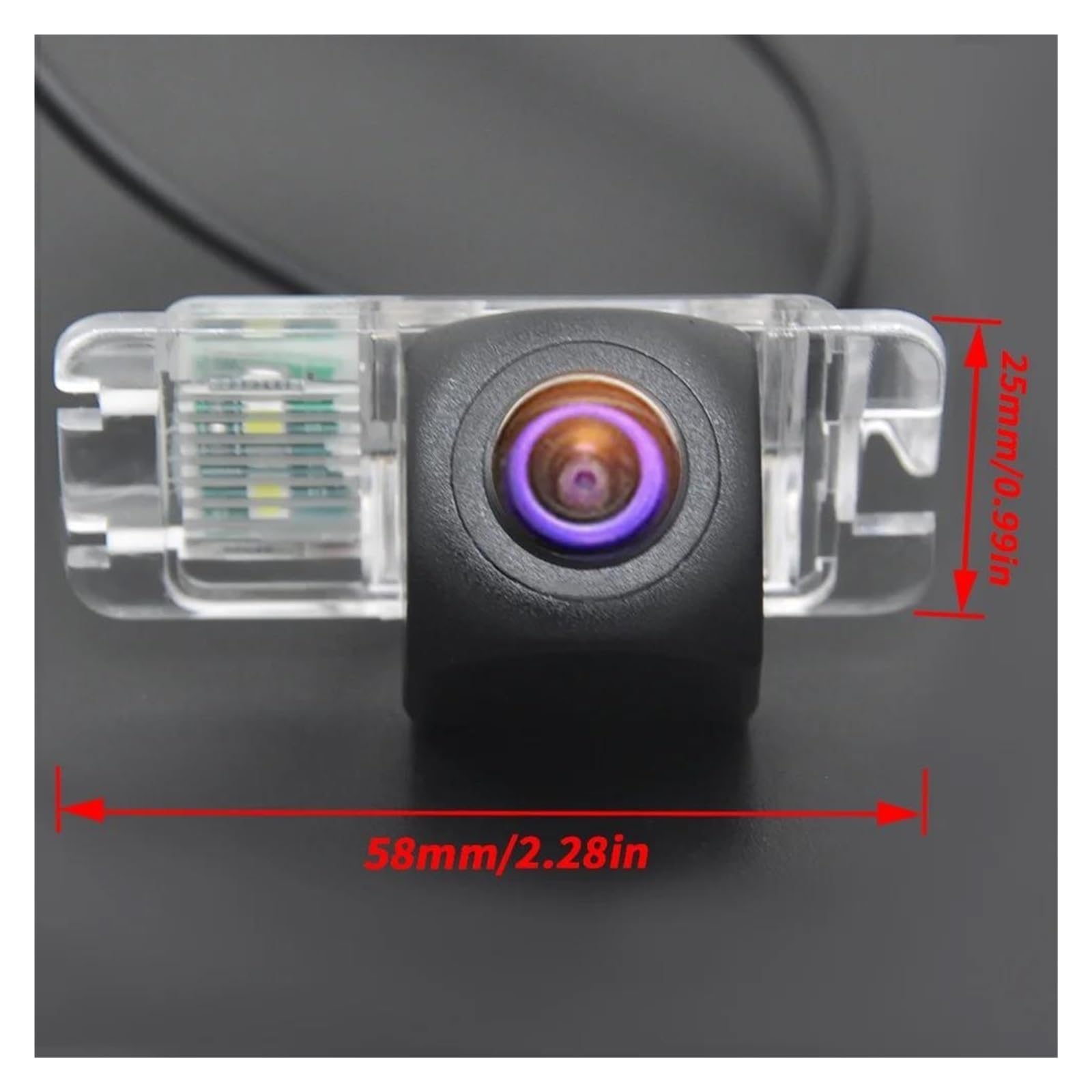 HD 1080P Resistente al Agua Cámara de visión Trasera vehículo Especial Ojo pez HD 1080P AHD 170 Grados para Mondeo(CVBS-AHD)