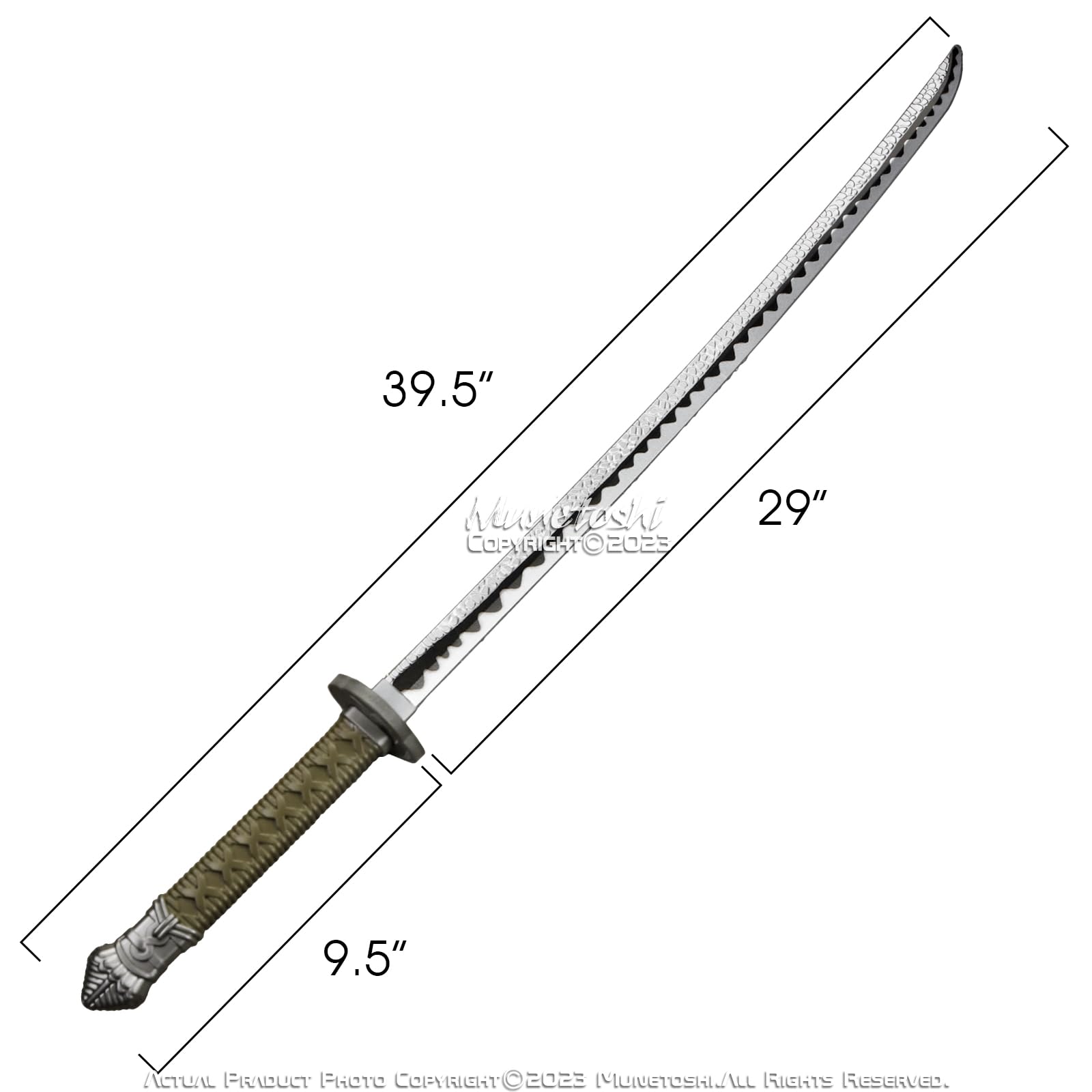 Amazon.com: Munetoshi 39.5” Foam Moonveil Katana Samurai Sword