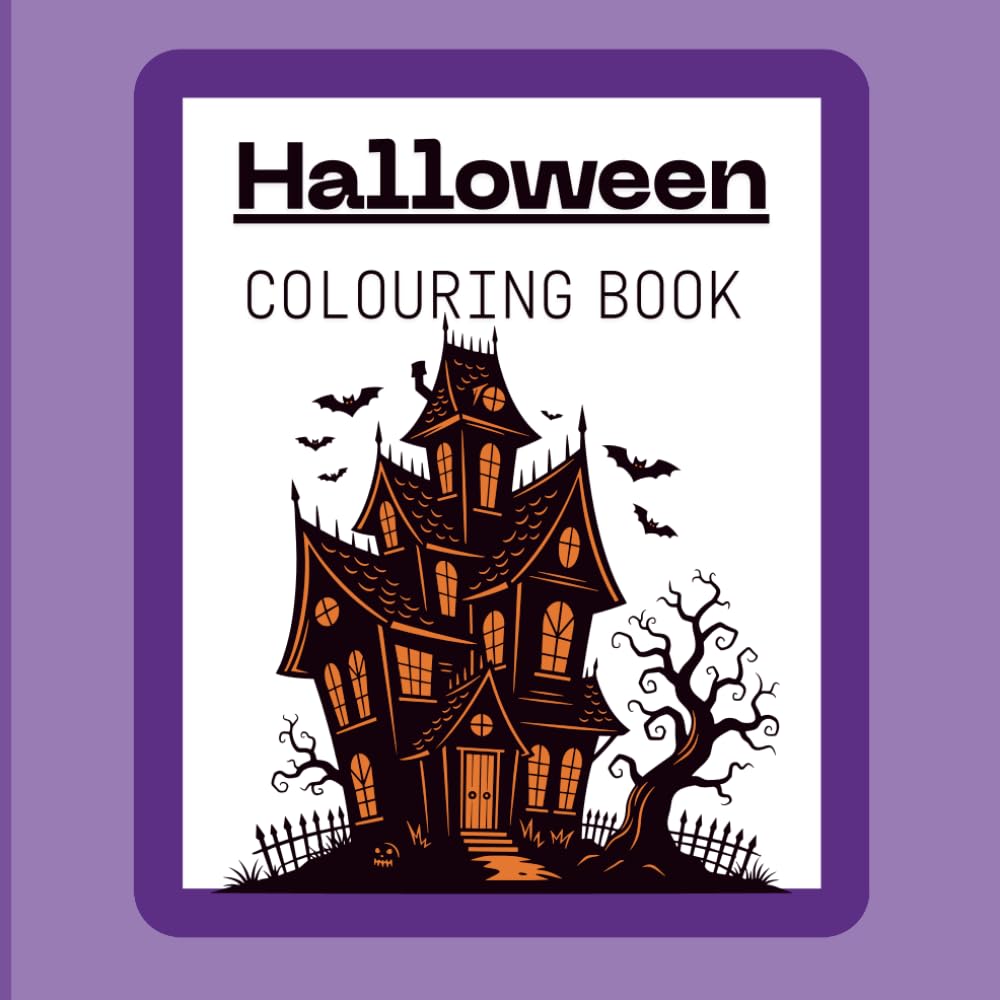 Halloween Colouring Book: Over 25 Easy to Colour Halloween Style Stencils for little creators