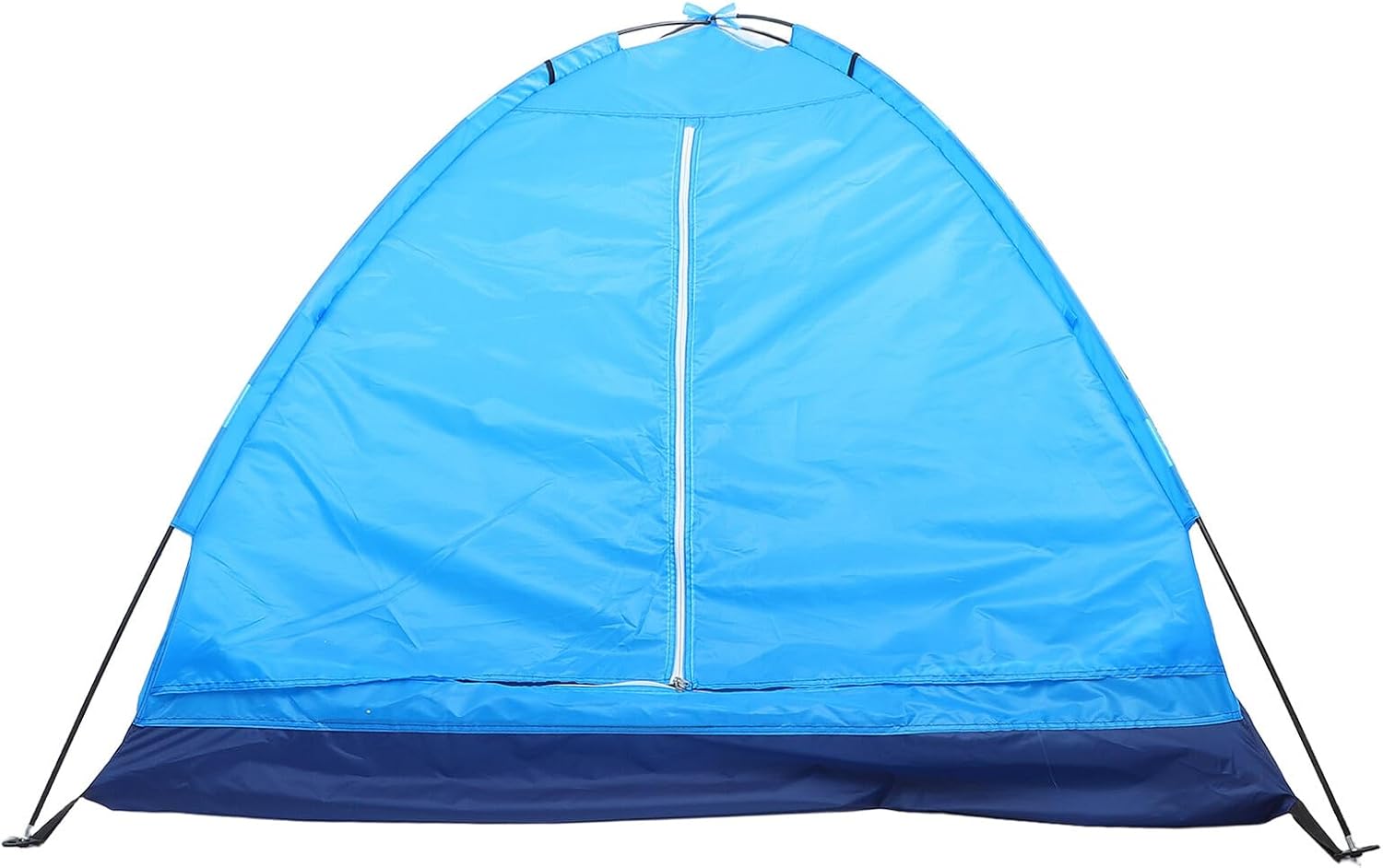 Two-Person Single Layer Camping Tent Blue for Backpacking Beach and Park Outdoor Shelter UV Protection Lightweight Portable
