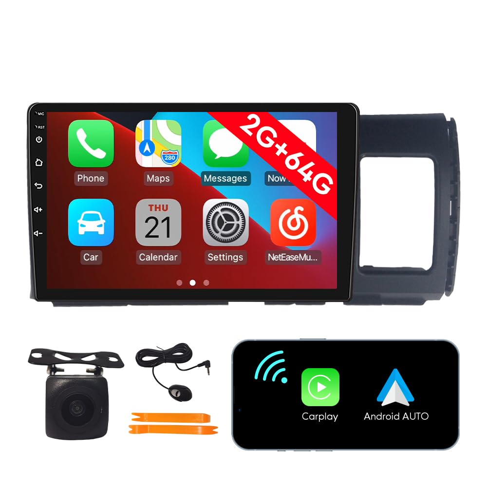 [2G 64G] Android Car Stereo FM Radio Carplay Android Auto 10.1
